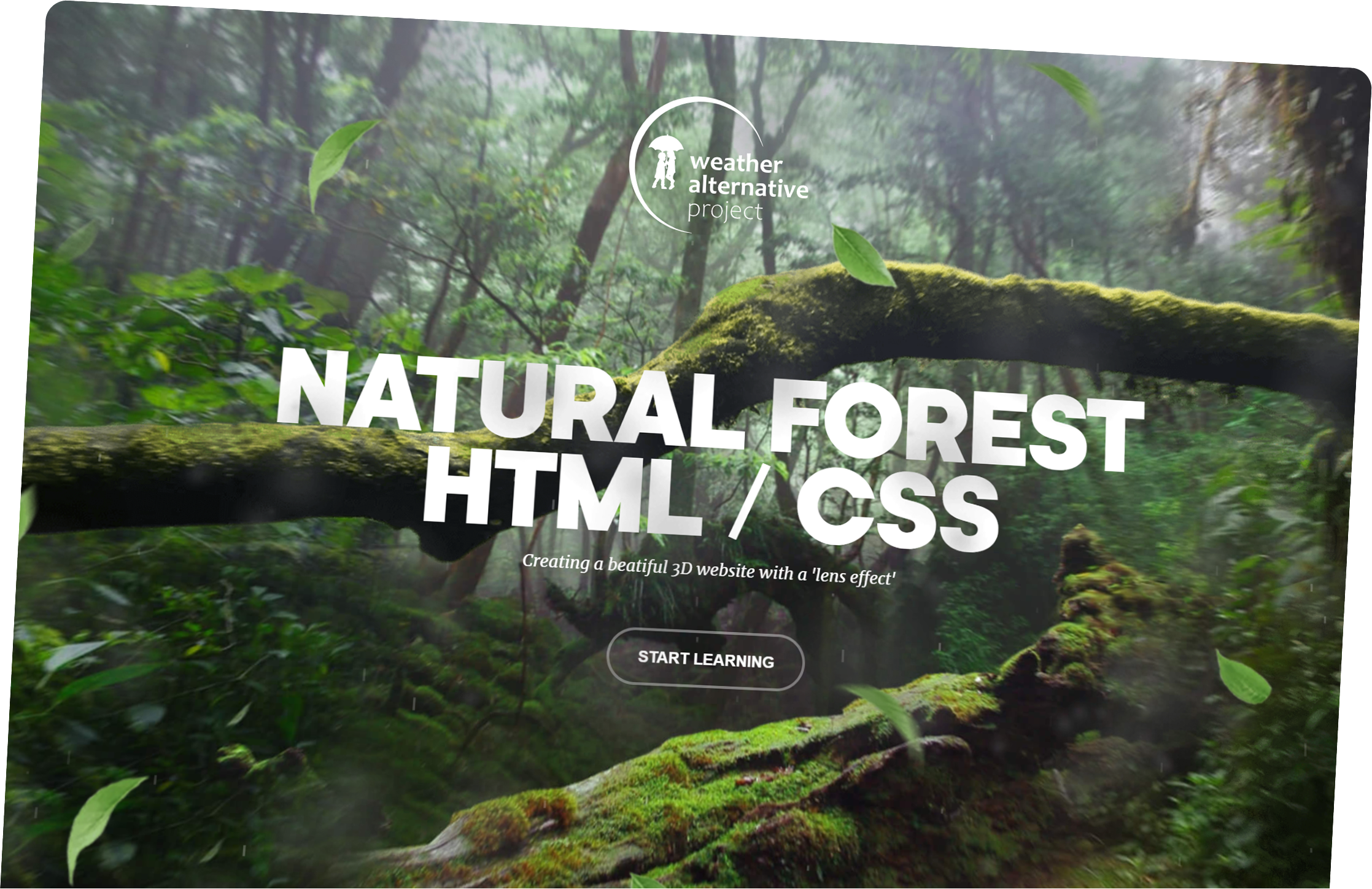 Interactive 3D Parallax Header
